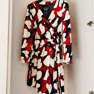 BOUTIQUE MOSCHINO Wrap style dress NWT